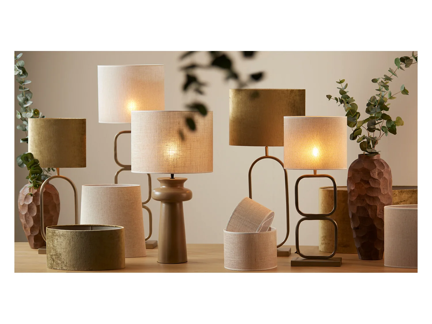 Abat-jour BRESKA - 30x15x25cm - Blanc