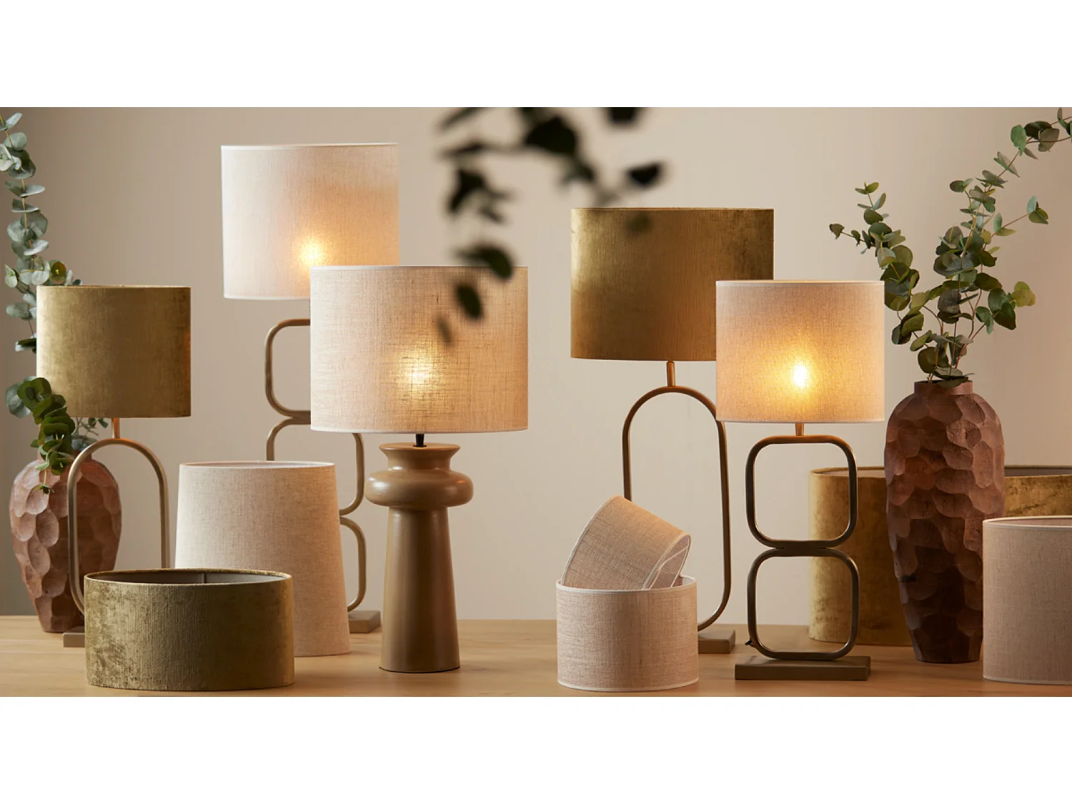 Abat-jour BRESKA - 30x15x25cm - Blanc