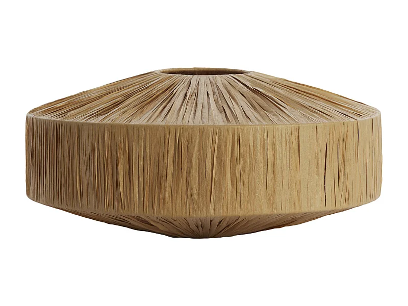 Lampenschirm BILJANA - Ø43x20cm - Braun