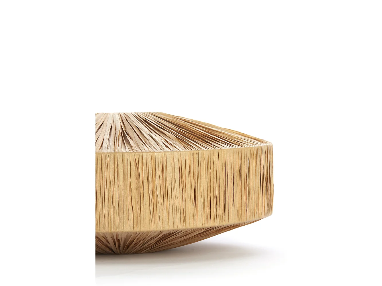 Abat-jour BILJANA - Ø43x20cm - Marron