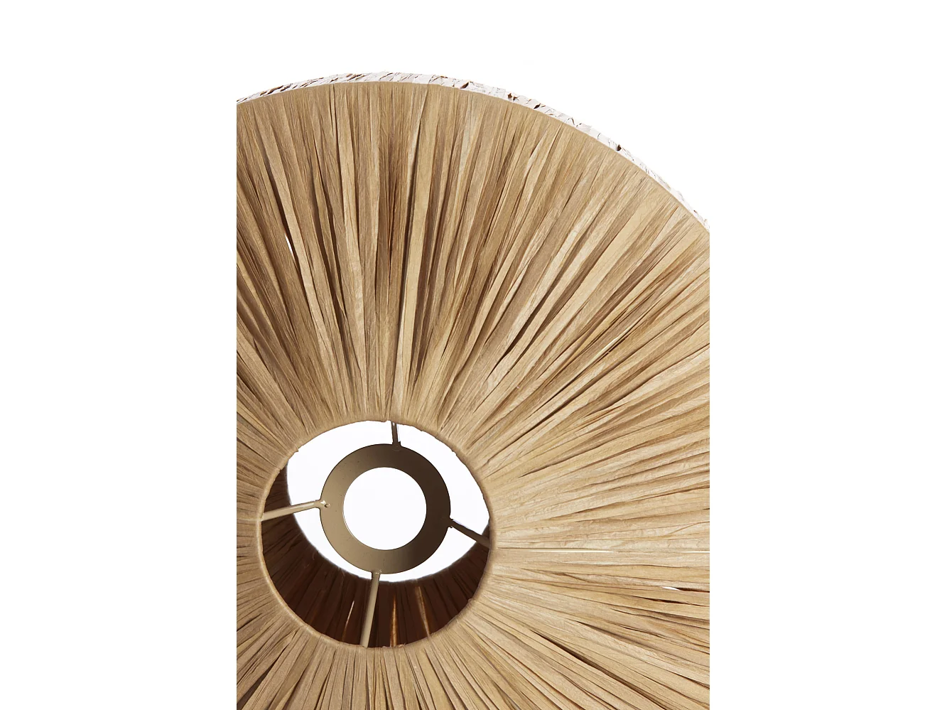 Abat-jour BILJANA - Ø43x20cm - Marron