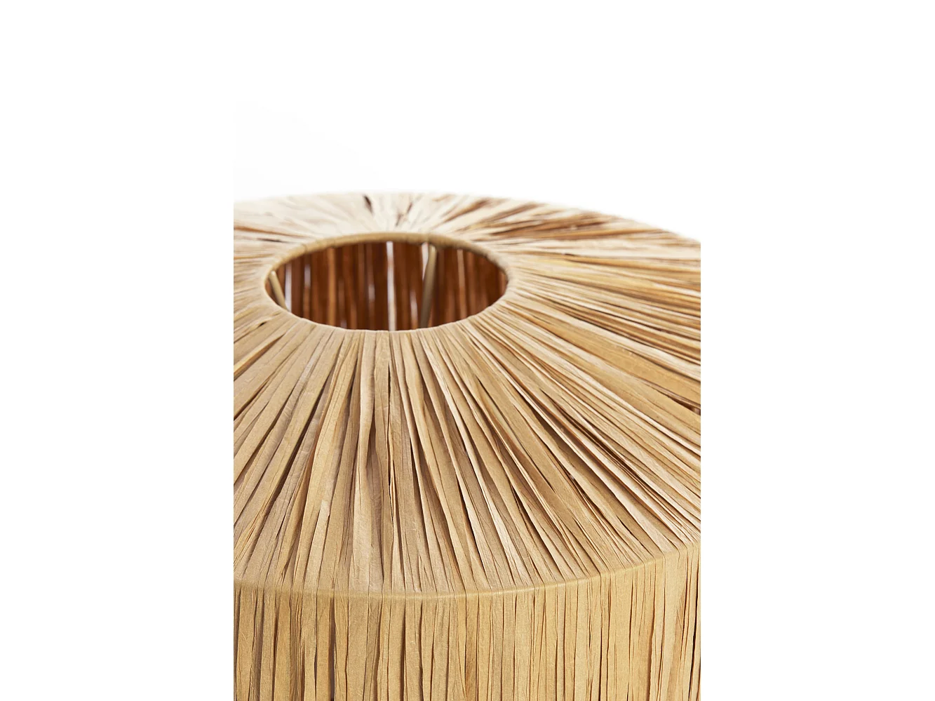 Abat-jour BILJANA - Ø43x20cm - Marron