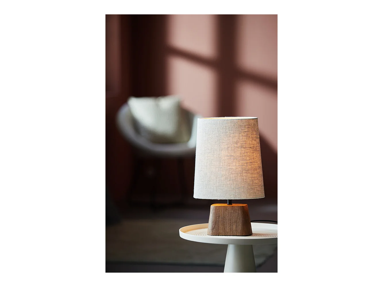 Abat-jour LIVIGNO - 30x25x33cm - Marron