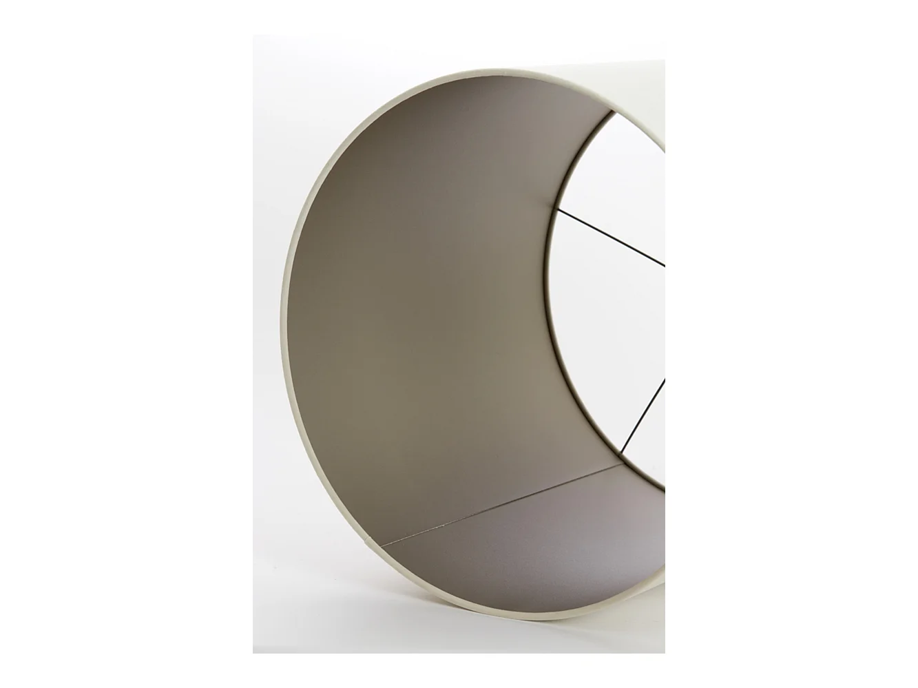 Lampenschirm VELOURS - Ø50x49cm - Weiß