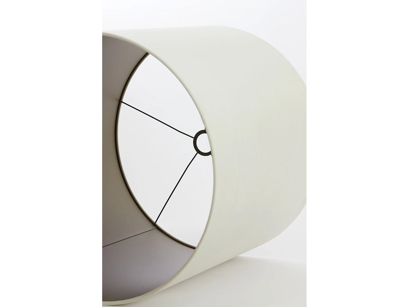 Abat-jour VELOURS - Ø50x49cm - Blanc