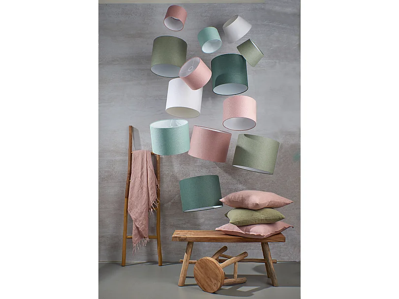 Abat-jour LIVIGNO - Ø30x21cm - Rose