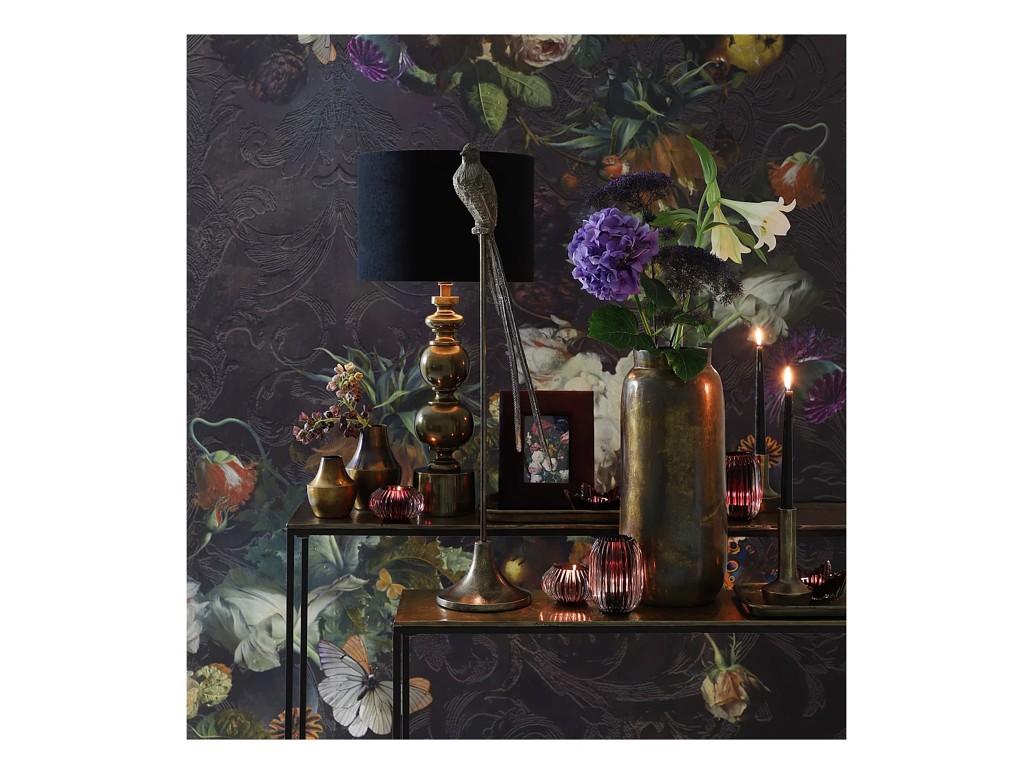 Abat-jour VELOURS - Ø40x30cm - Noir