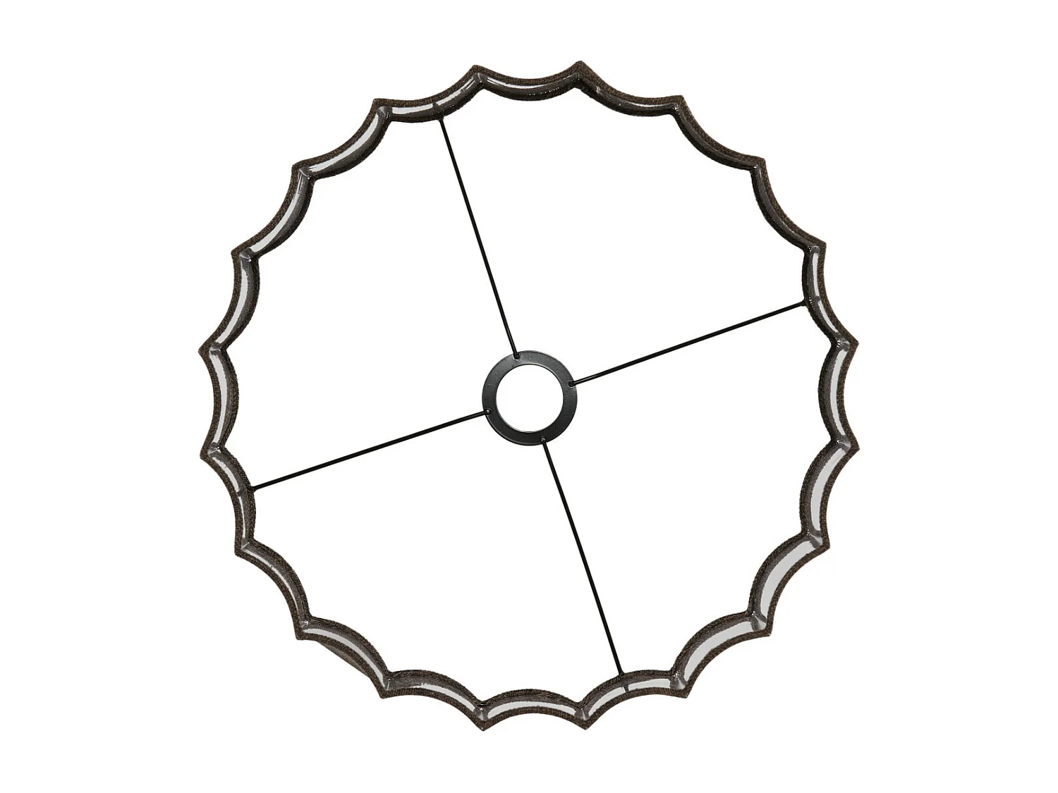 Pantalla DISLI - Ø40x25cm - Marrón