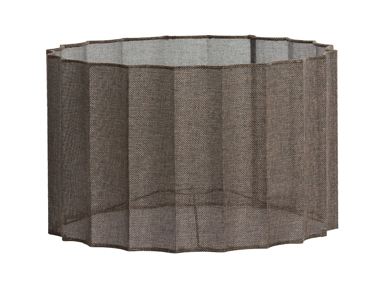 Abat-jour DISLI - Ø40x25cm - Marron