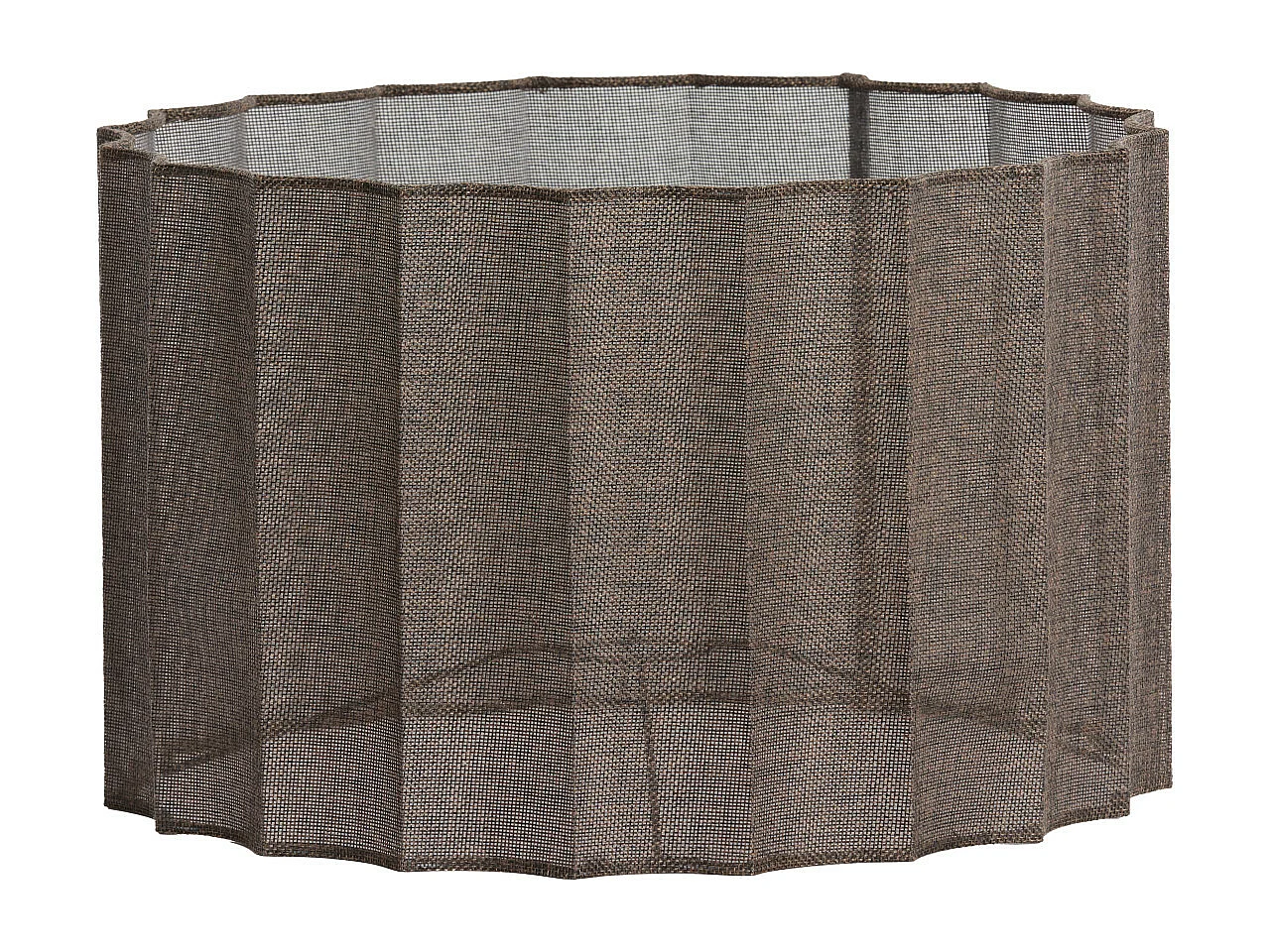 Abat-jour DISLI - Ø40x25cm - Marron