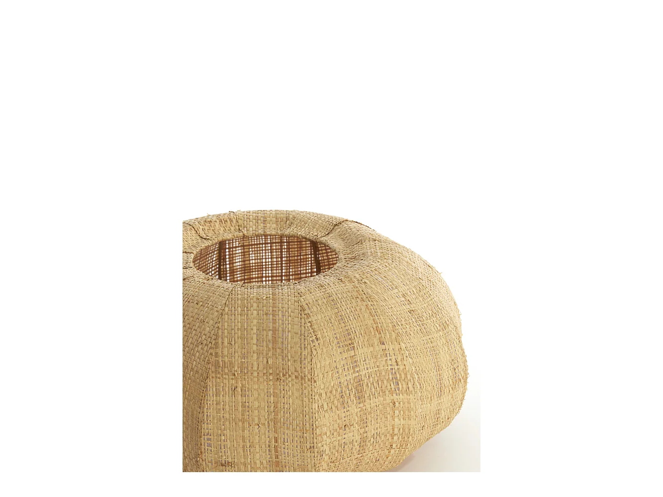 Abat-jour RAFIKA - Ø50x21cm - Marron