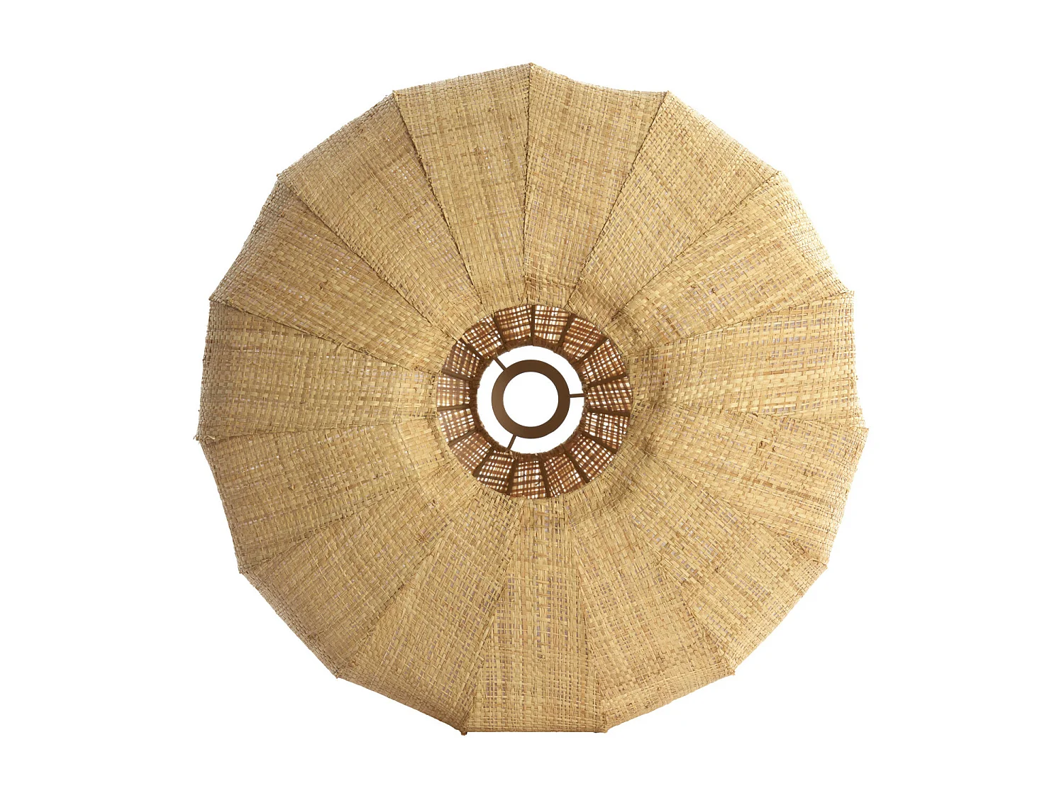 Lampenkap RAFIKA - Ø50x21cm - Bruin