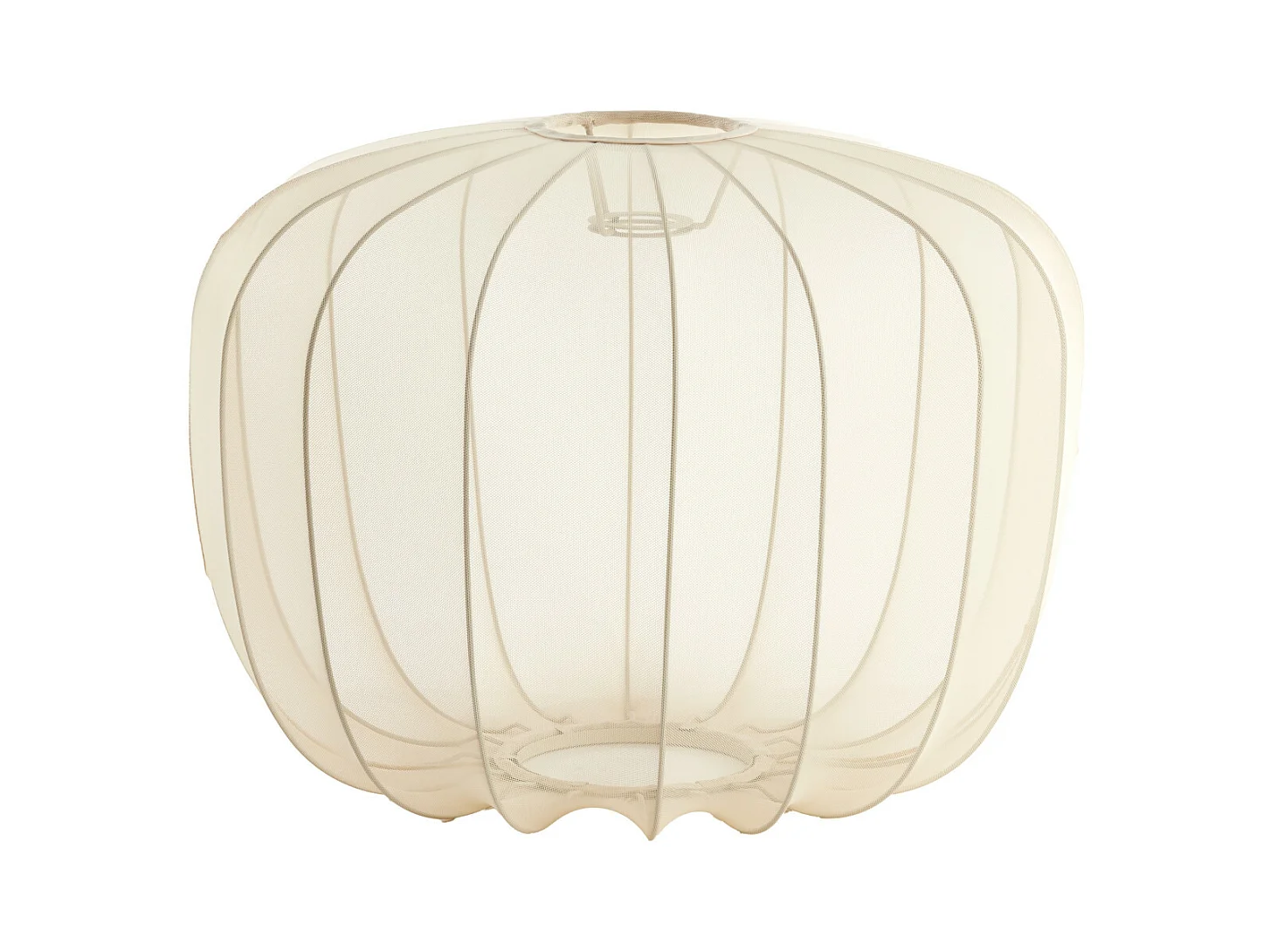 Abat-jour PLUMERIA - Ø40x30cm - Beige