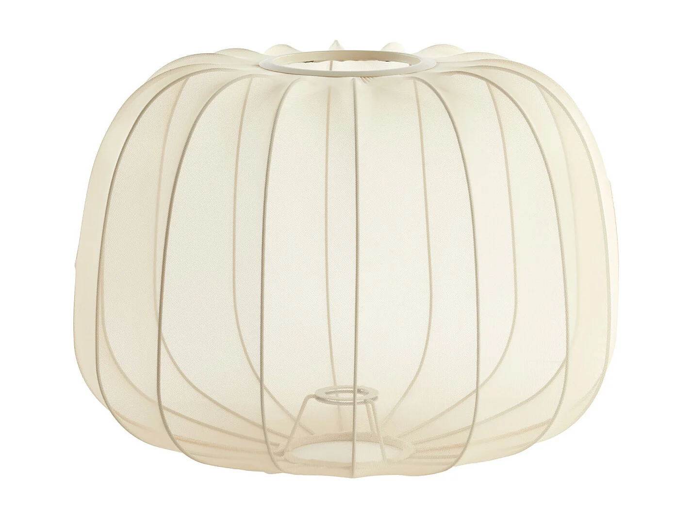 Abat-jour PLUMERIA - Ø40x30cm - Beige