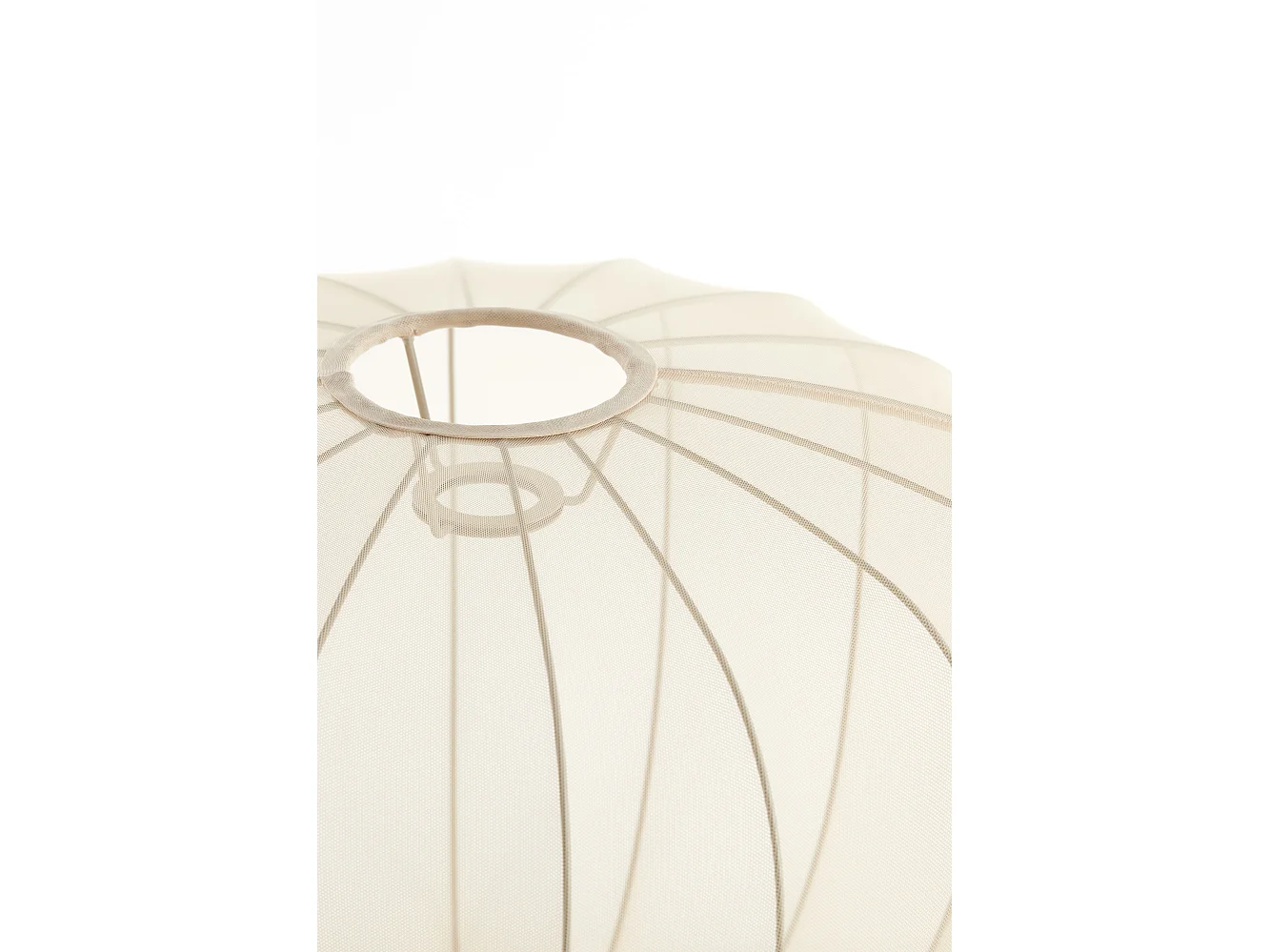 Abat-jour PLUMERIA - Ø40x30cm - Beige