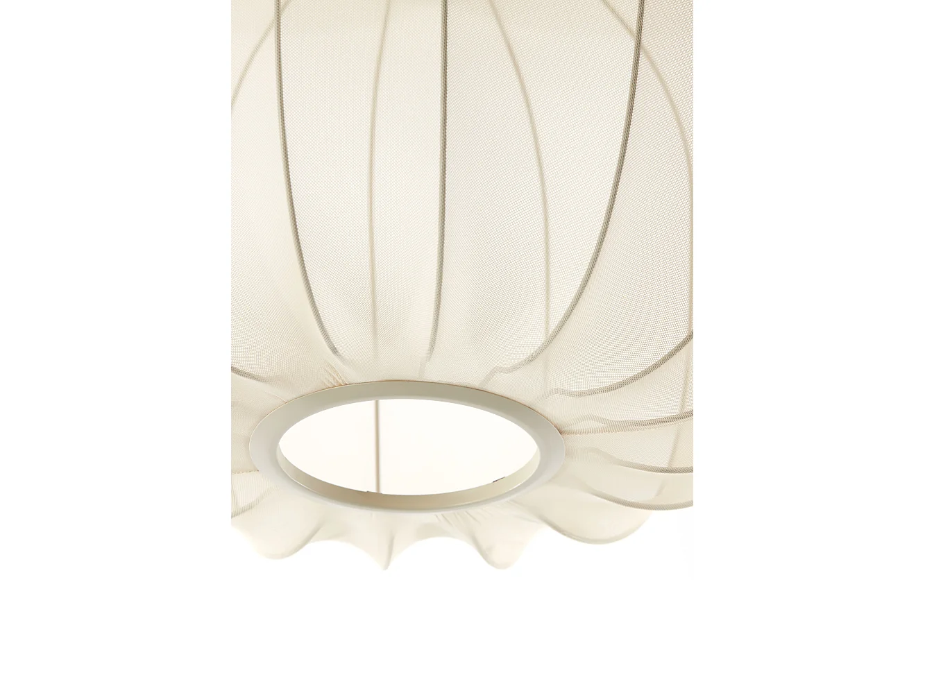 Abat-jour PLUMERIA - Ø40x30cm - Beige