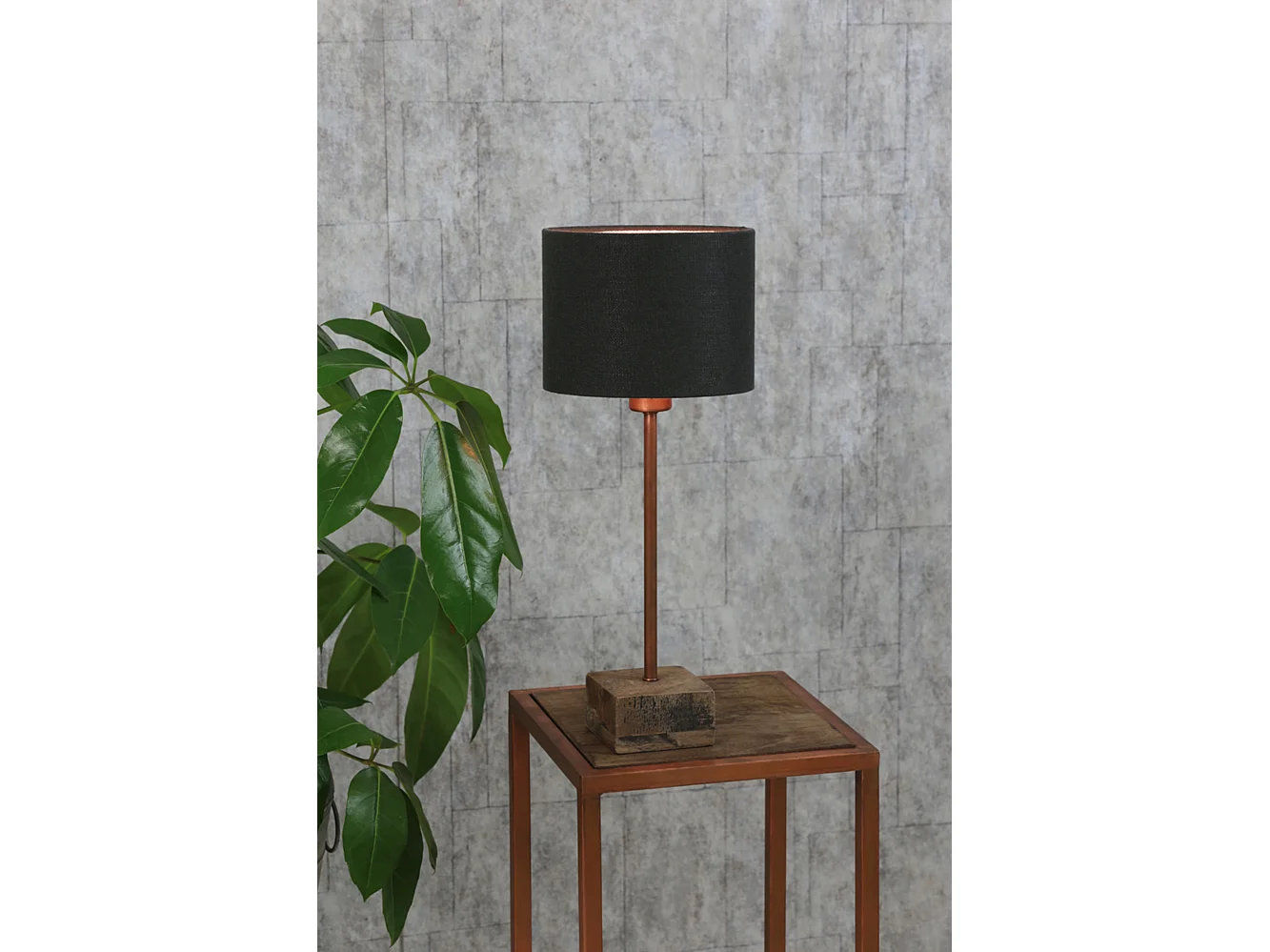 Abat-jour LIVIGNO - Ø20x15cm - Gris