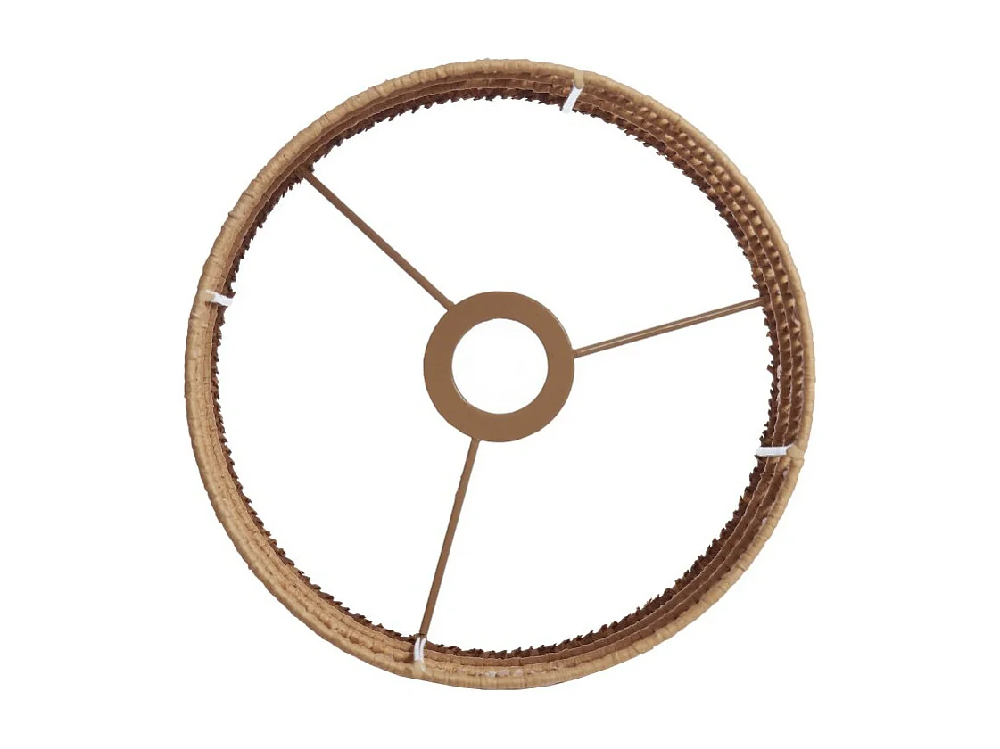 Lampenschirm LANZANO - Ø25x30cm - Braun