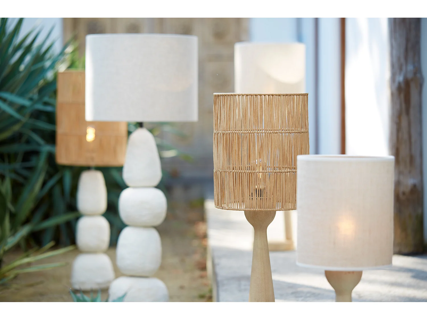 Lampenschirm LANZANO - Ø25x30cm - Braun