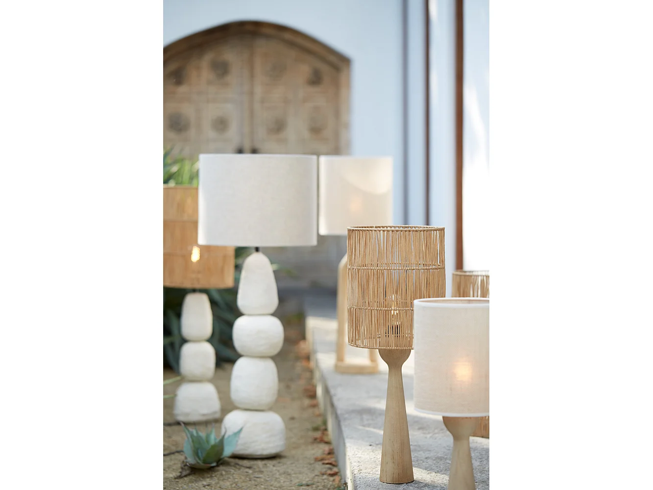 Lampenschirm LANZANO - Ø25x30cm - Braun