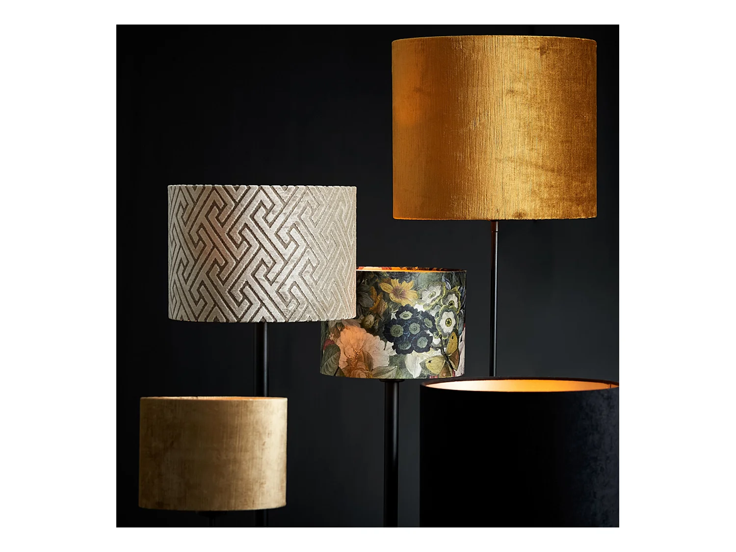 Pantalla GEMSTONE - Ø35x30cm - Oro