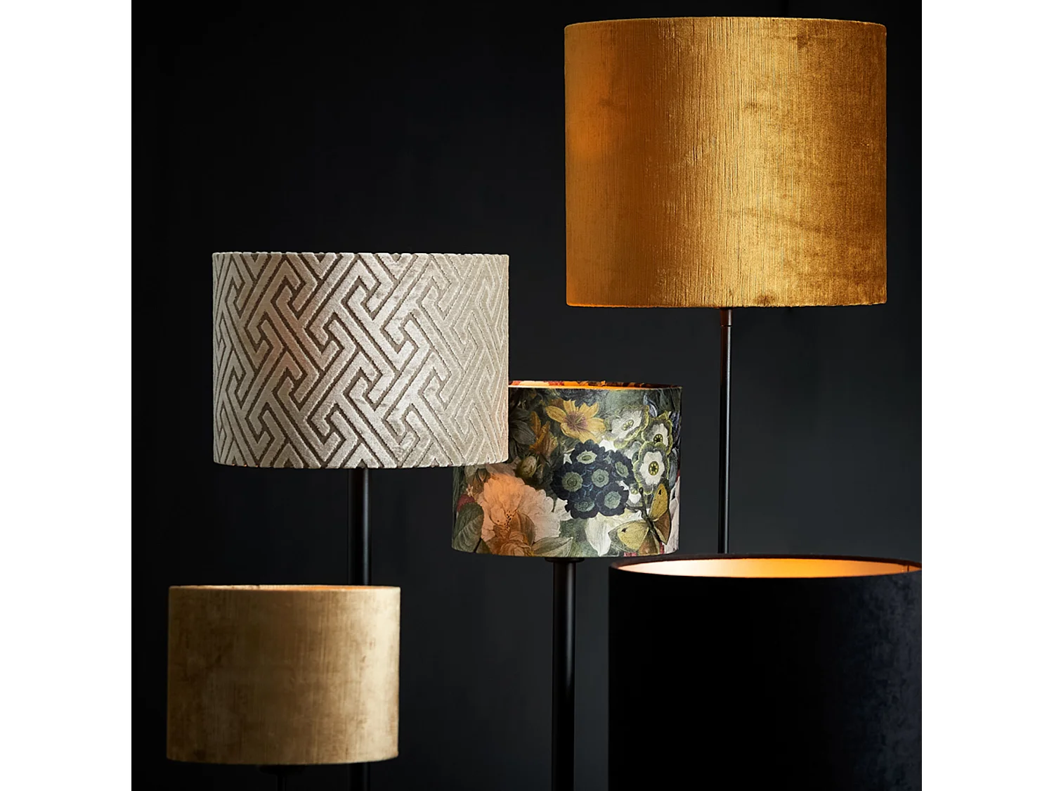 Lampenkap GEMSTONE - Ø35x30cm - Goud