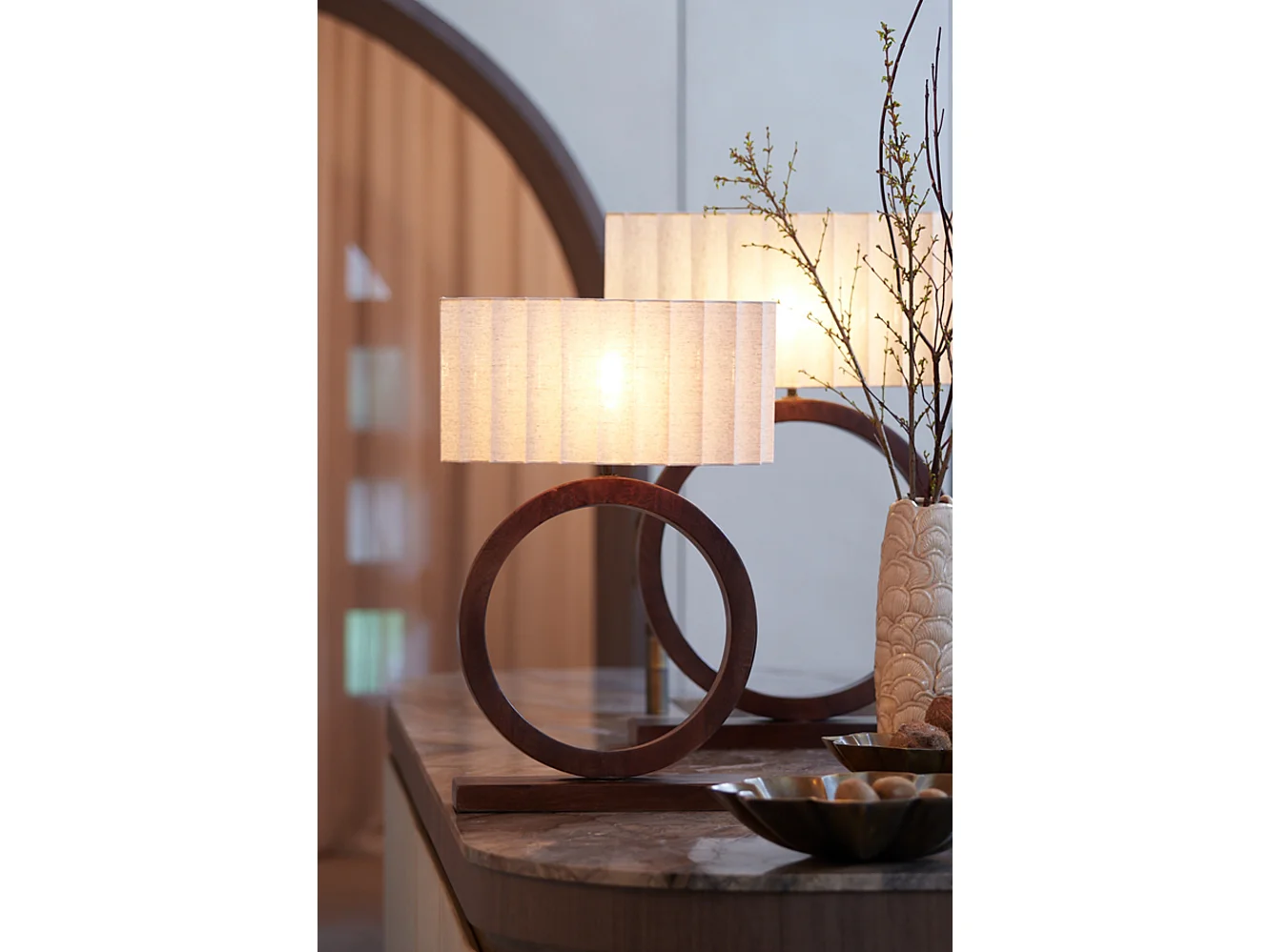 Lampenschirm DISLI - 58x24x27cm - Braun