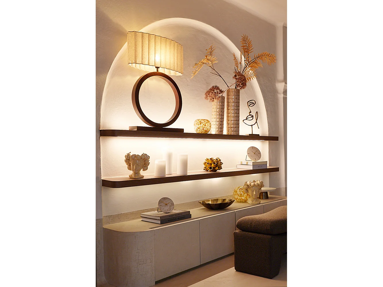 Lampenschirm DISLI - 58x24x27cm - Braun