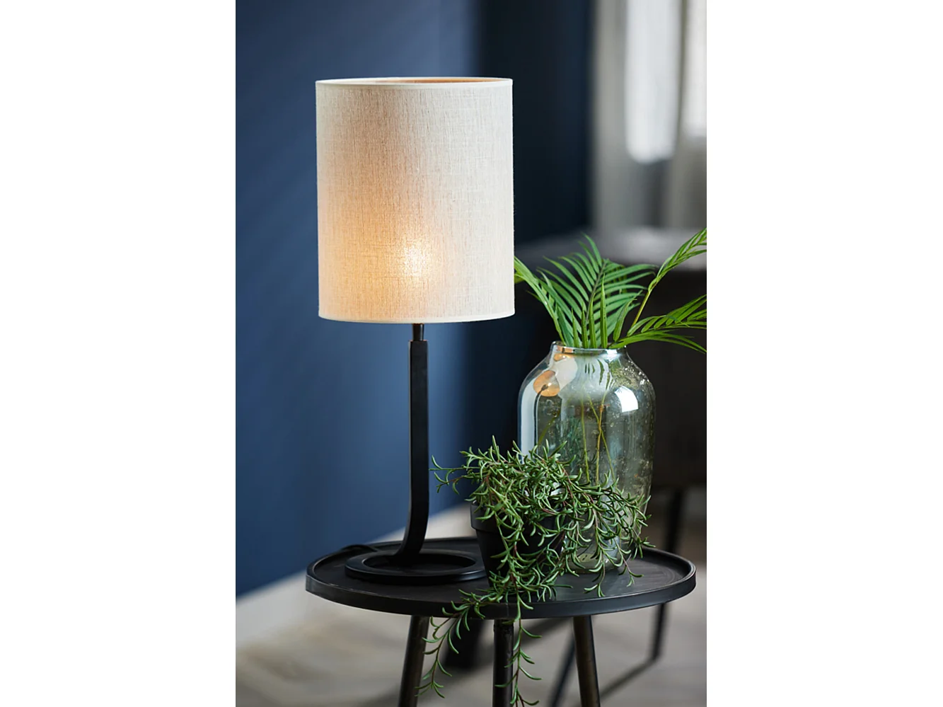 Abat-jour BRESKA - Ø25x30cm - Blanc