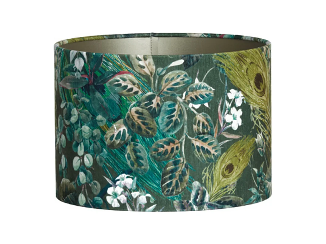 Abat-jour XENIA FLORA - Ø30x21cm - Vert