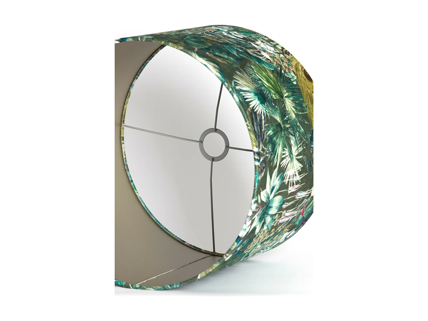 Abat-jour XENIA FLORA - Ø30x21cm - Vert