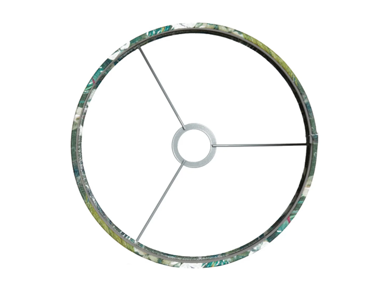 Abat-jour XENIA FLORA - Ø30x21cm - Vert