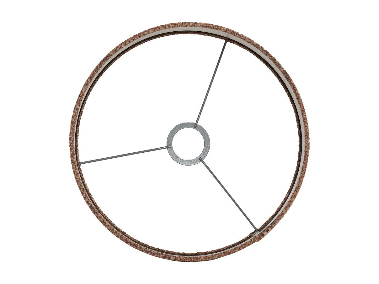 Abat-jour BRANDY - Ø30x21cm - Marron