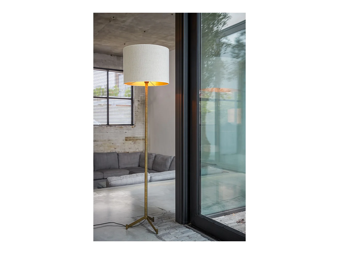 Abat-jour SAVERNA - Ø40x30cm - Blanc