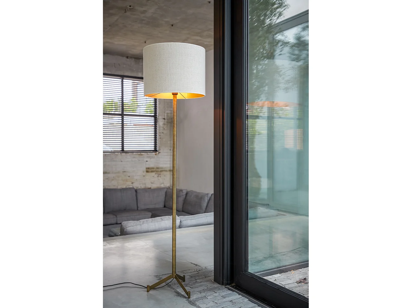 Abat-jour SAVERNA - Ø40x30cm - Blanc