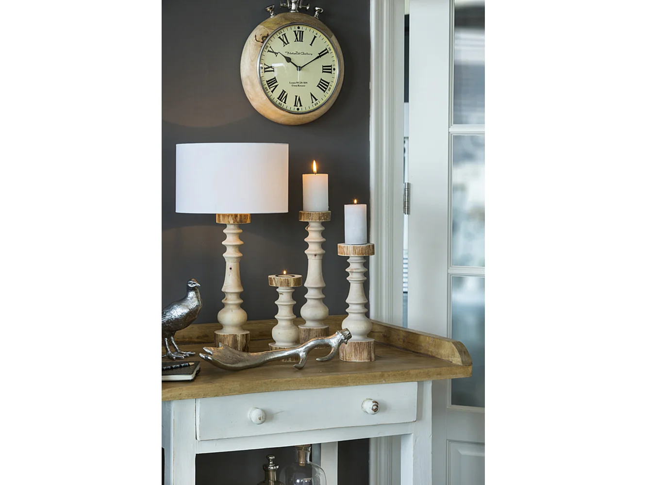 Abat-jour POLYCOTON - Ø30x21cm - Blanc