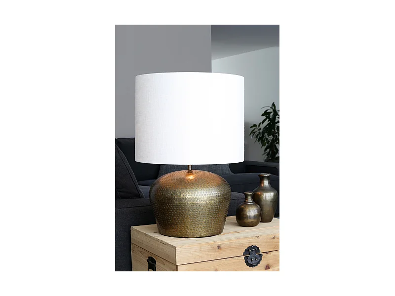 Abat-jour LIVIGNO - Ø50x38cm - Blanc