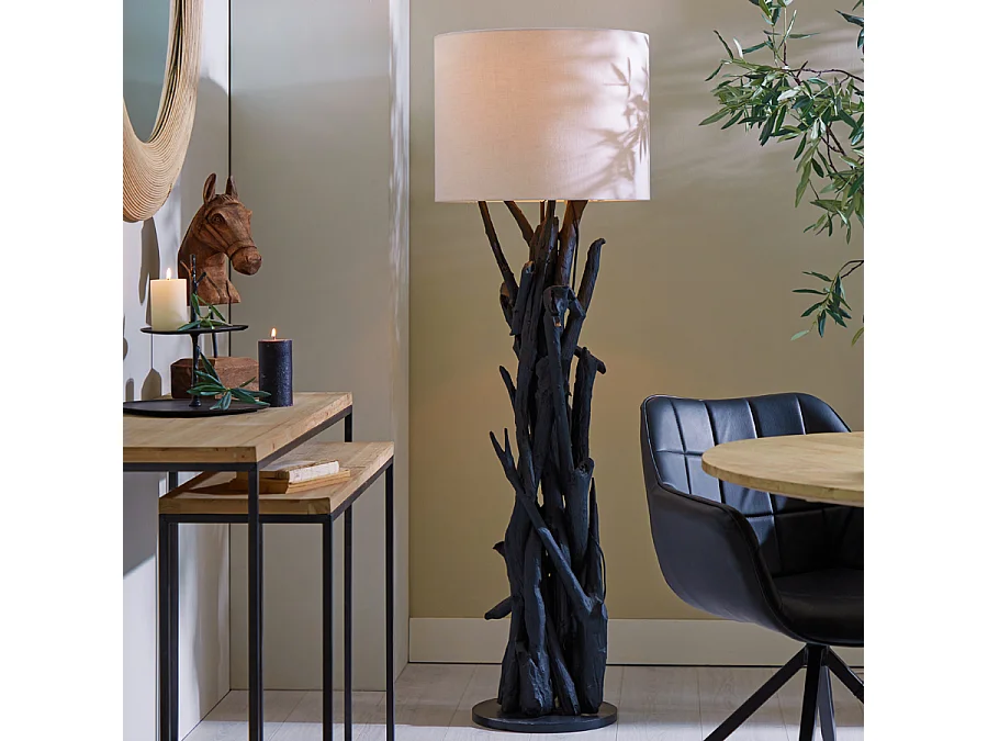 Abat-jour LIVIGNO - Ø50x38cm - Blanc