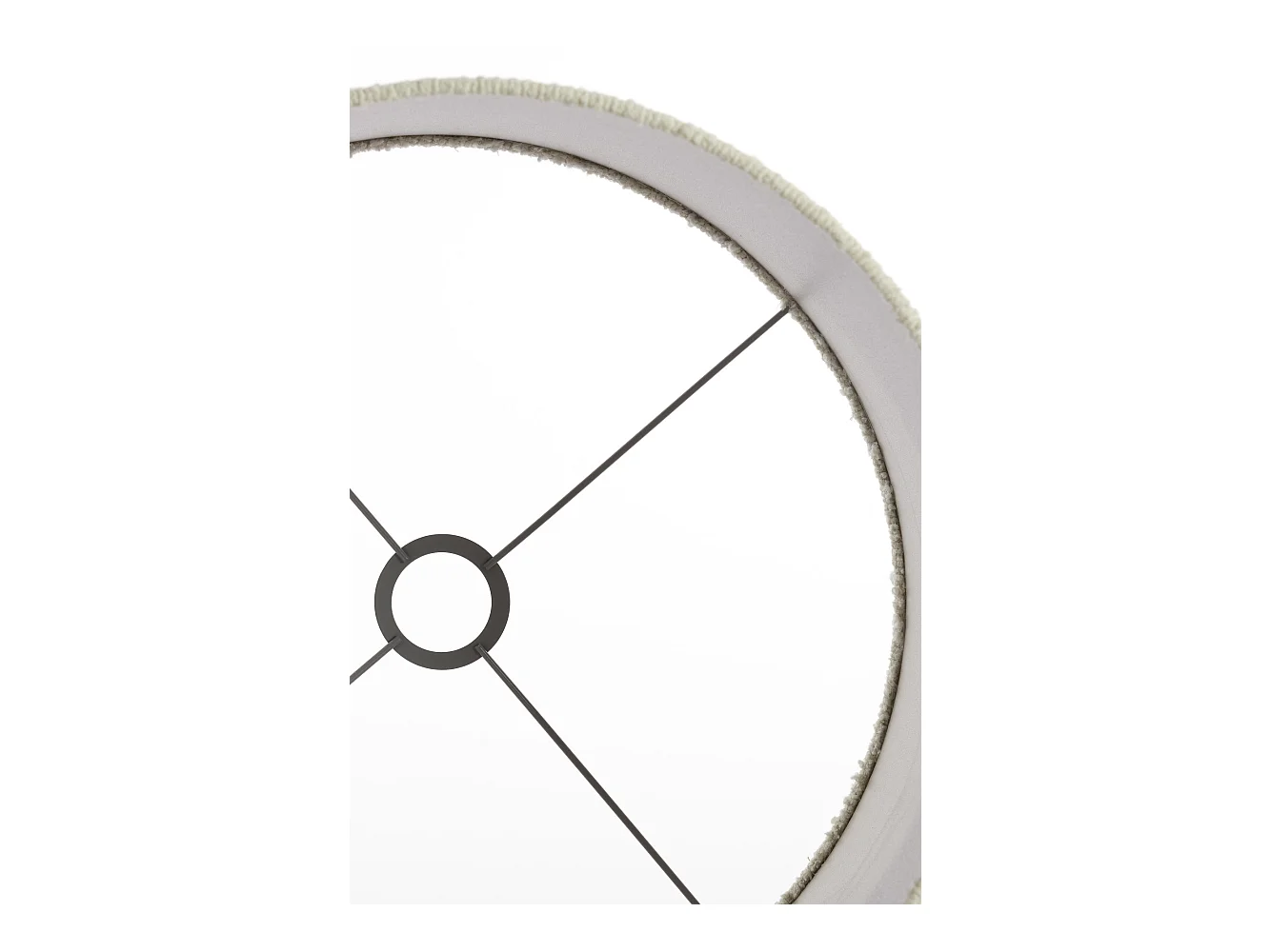 Lampenschirm BOLERO - Ø50x38cm - Weiß