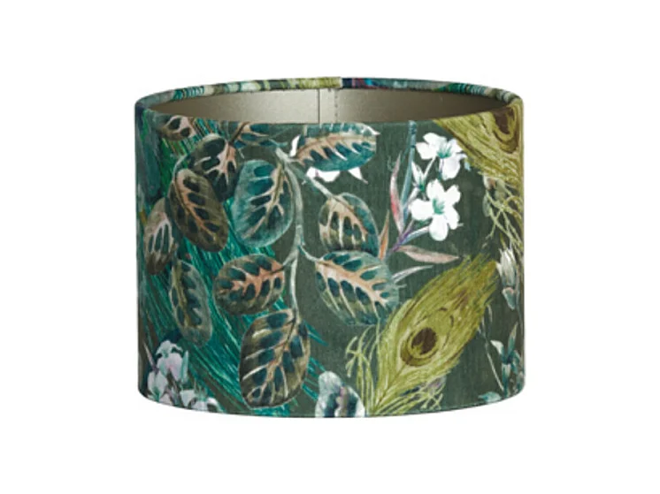 Lampenschirm XENIA FLORA - Ø20x15cm - Grün