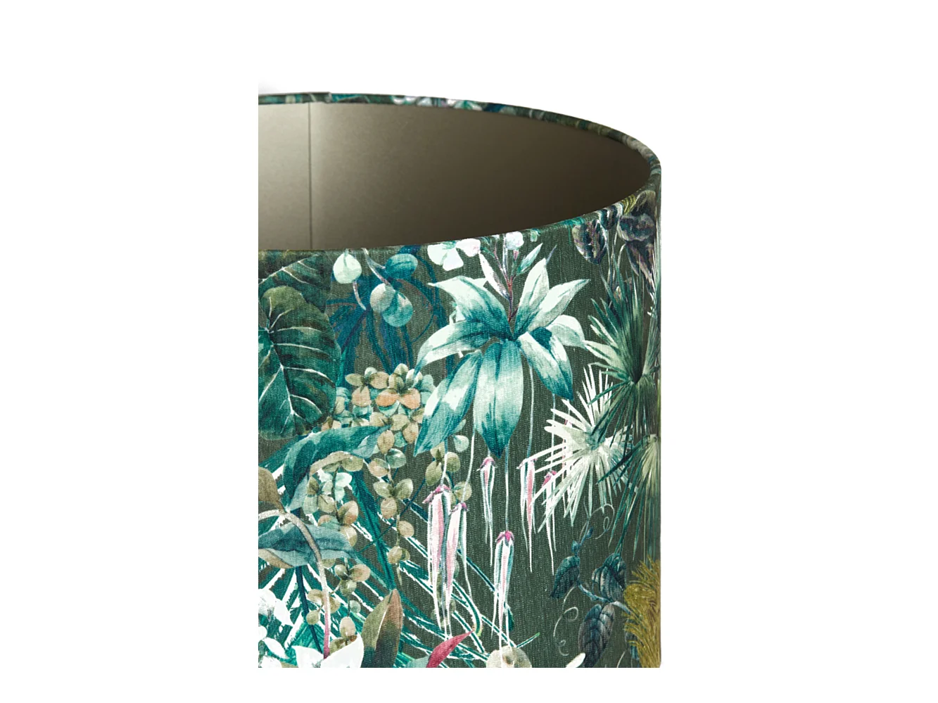 Lampenschirm XENIA FLORA - Ø20x15cm - Grün