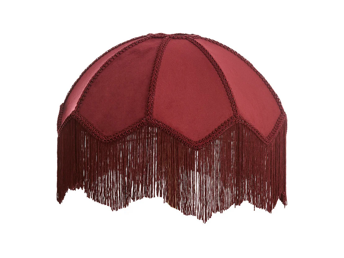 Abat-jour MALACIA - Ø35x26cm - Rouge
