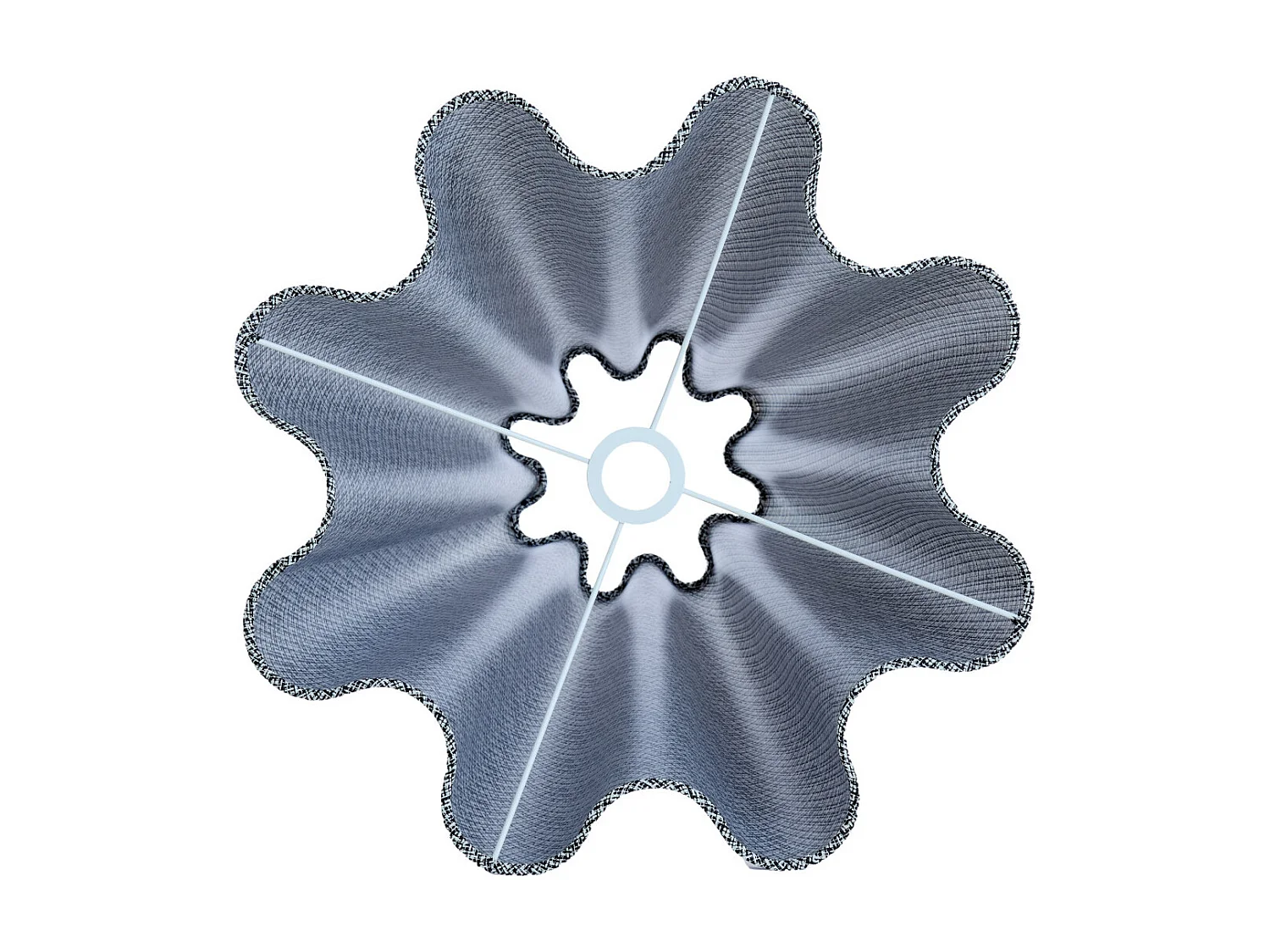 Lampenkap BEZAHA - 50x18.5x45cm - Zwart