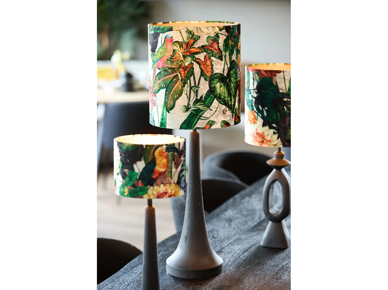 Abat-jour DAHLIA - Ø30x32cm - Vert