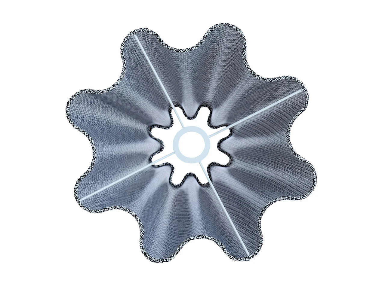 Lampenschirm BEZAHA - 40x15x36cm - Schwarz