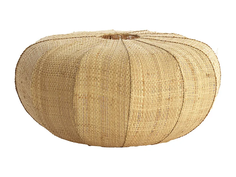 Abat-jour RAFIKA - Ø40x19cm - Marron