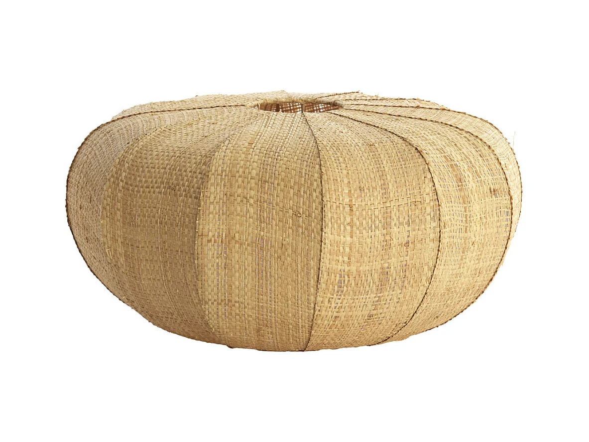 Abat-jour RAFIKA - Ø40x19cm - Marron