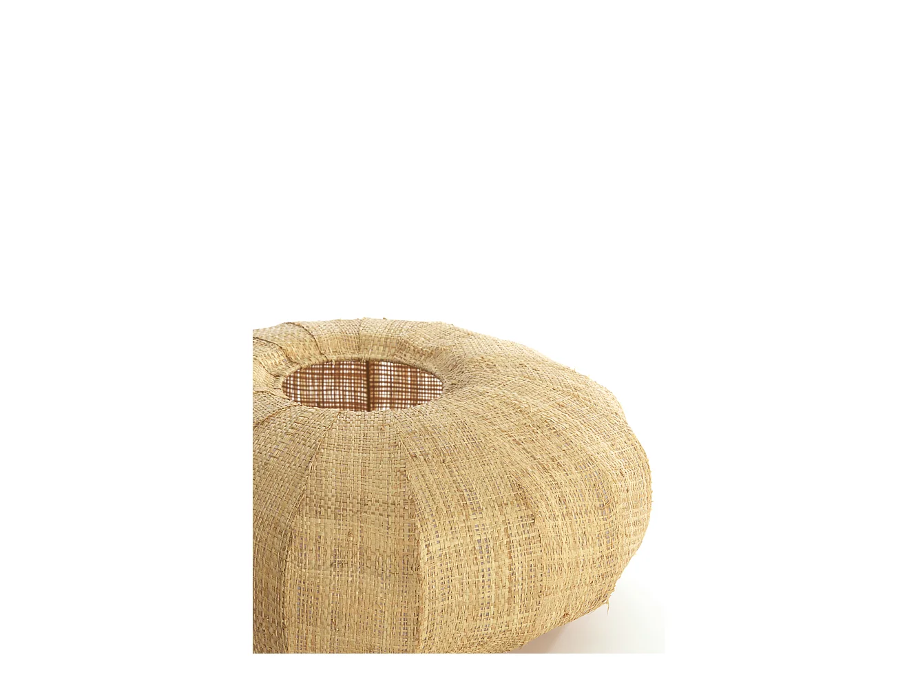 Abat-jour RAFIKA - Ø40x19cm - Marron