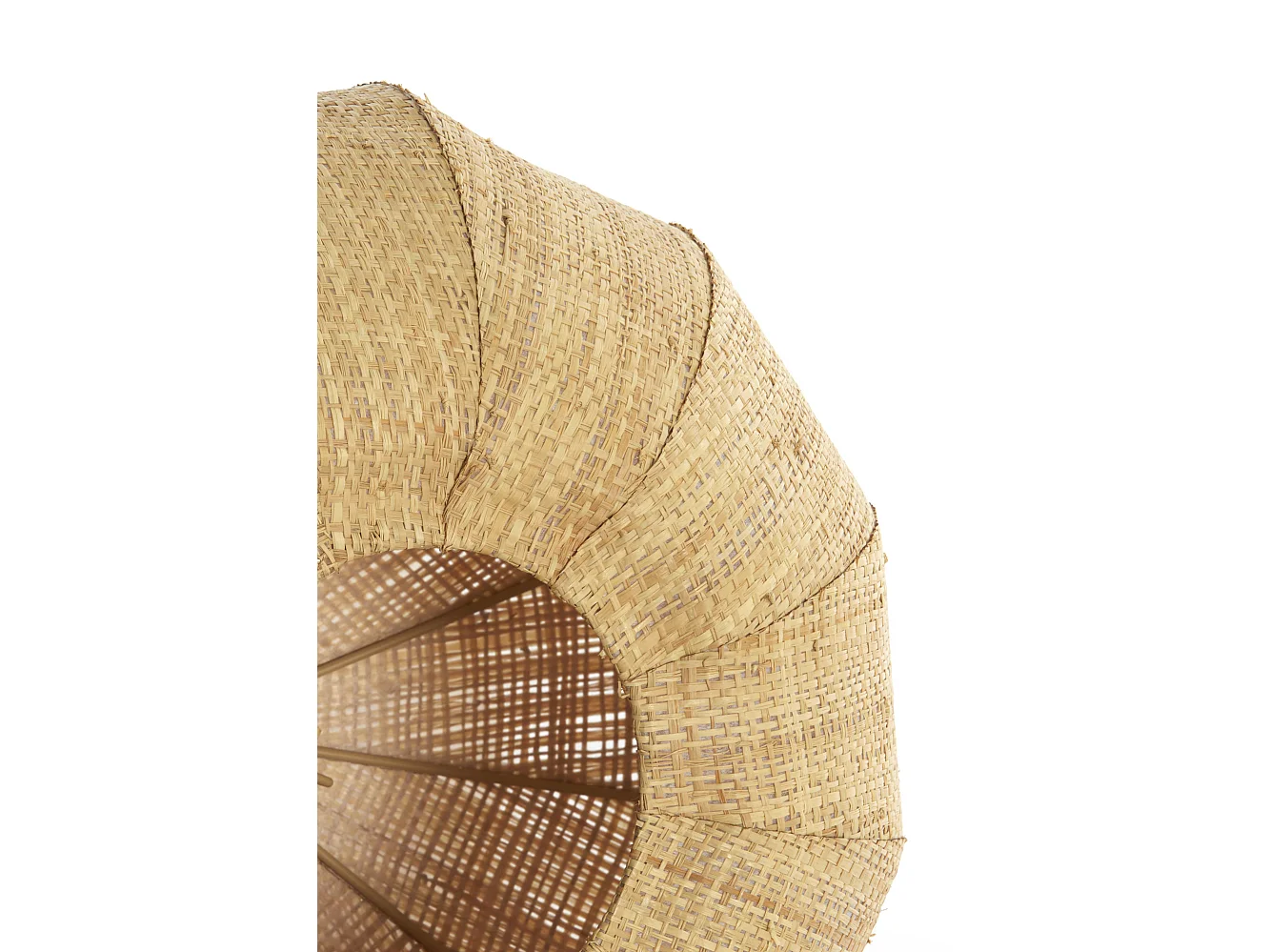 Abat-jour RAFIKA - Ø40x19cm - Marron