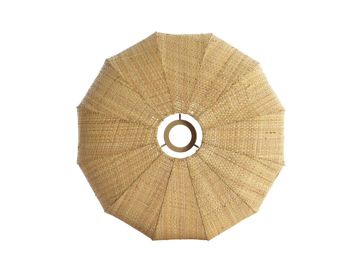 Lampenschirm RAFIKA - Ø40x19cm - Braun